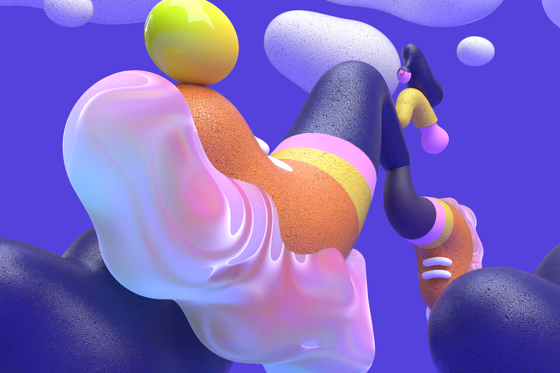 Dynamic 3D character created in Womp 3D editor free software